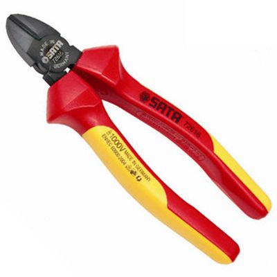 VDE绝缘耐压斜嘴钳6“_72615_世达/SATA