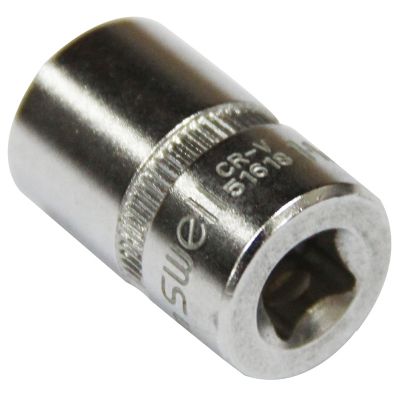 [二手]斯威尔SWELL 1/4寸6.3mm方头公制12角套筒SWL-51609 4.0MM