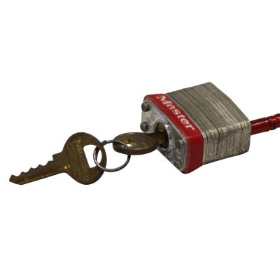 [二手]玛斯特Master Lock 7C5RED电流断路器开关安全挂锁电源锁具