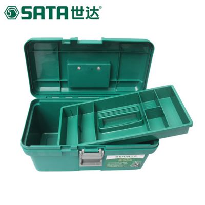 三翻斗塑料工具箱17“_95166_世达/SATA