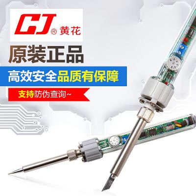 可调恒温长寿电烙铁_220V 60W 200-450℃_黄花/GJ