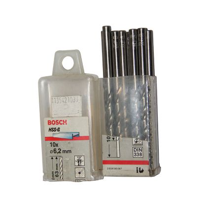 [二手]博世BOSCH 6.2mm磨制高速钢不锈钢麻花钻头钻咀